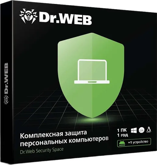 Фото DR.Web Security Space КЗ 1 ПК/1 год (BHW-B-12M-1-A3)