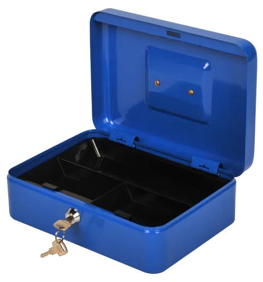 Фото Ящик для денег без номинала Cactus CS-CB-003BL 90x250x180 синий сталь 1.367кг