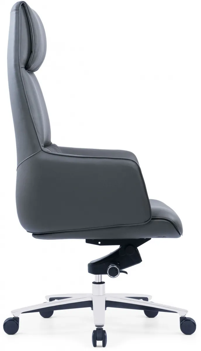 Кресло руководителя Cactus CS-LBK-MILANO кожа крестов. алюминий