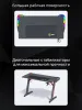Стол игровой Cactus CS-GTZ-BK-RGB с подсветкой столешница ДСП черный каркас черный (CS-GTZ-BK-RGB)