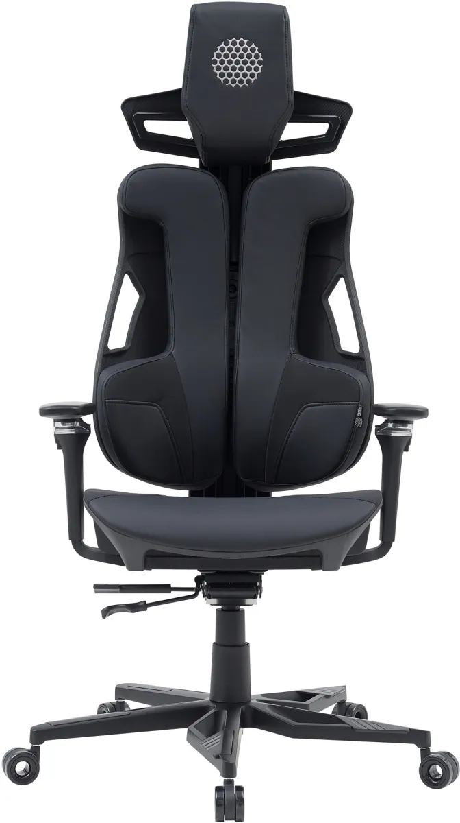 Кресло Cactus CS-CHR-DUO-BBK черный кожзам