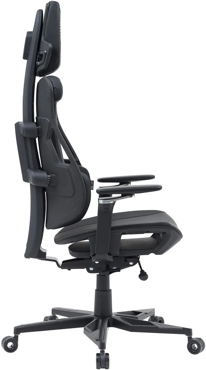 Кресло Cactus CS-CHR-DUO-BBK черный кожзам