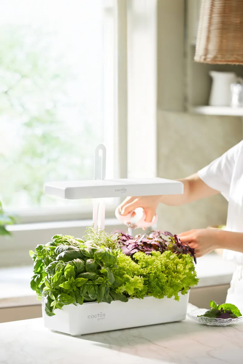 Кашпо Cactus Garden CS-LEDPOT-10 2.0л белый