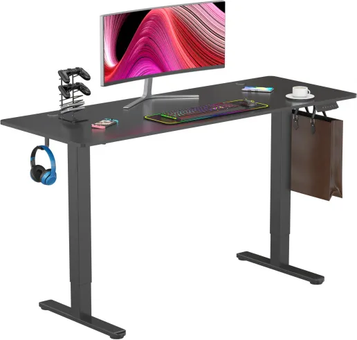 Фото Стол для компьютера Cactus CS-EDL-BBK столешница ДСП черный каркас черный