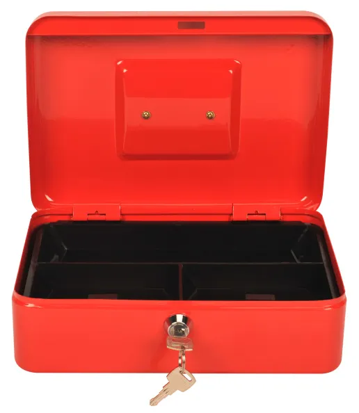 Фото Ящик для денег без номинала Cactus CS-CB-003RD 90x250x180 красный сталь 1.367кг