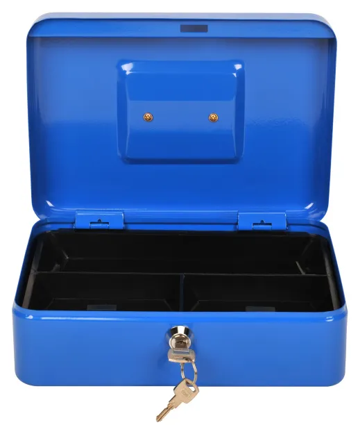 Фото Ящик для денег без номинала Cactus CS-CB-003BL 90x250x180 синий сталь 1.367кг