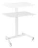 Стол для ноутбука Cactus VM-FDS102 столешница МДФ белый 80x60x122см (CS-FDS102WWT)