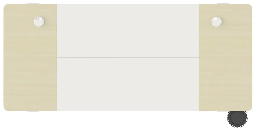 Стол для компьютера Cactus CS-EDL-WWD столешница МДФ дуб молочный каркас белый