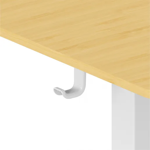 Фото Стол для компьютера Cactus CS-ED-WTBAM с электроприводом столешница бамбук бежевый каркас белый 120x