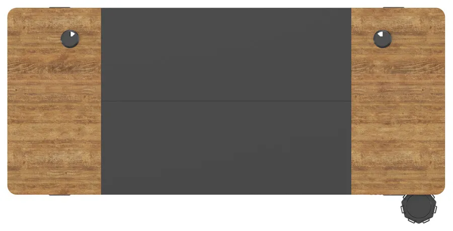 Стол для компьютера Cactus CS-EDL-BAWD столешница МДФ черный дуб антик каркас черный