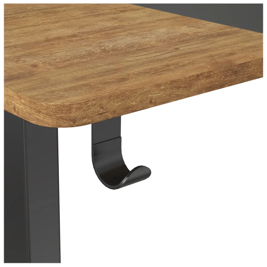 Стол для компьютера Cactus CS-EDL-BAWD столешница МДФ черный дуб антик каркас черный