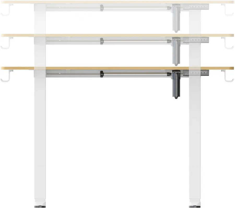 Стол для компьютера Cactus CS-ED-WTBAM с электроприводом столешница бамбук бежевый каркас белый 120x