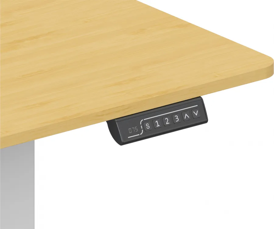 Стол для компьютера Cactus CS-ED-WTBAM с электроприводом столешница бамбук бежевый каркас белый 120x