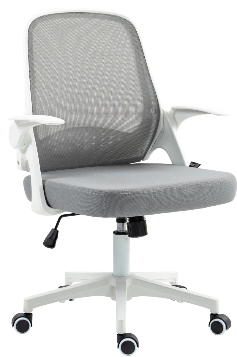 Кресло Cactus CS-WMC212-GY белый/серый сетка/ткань