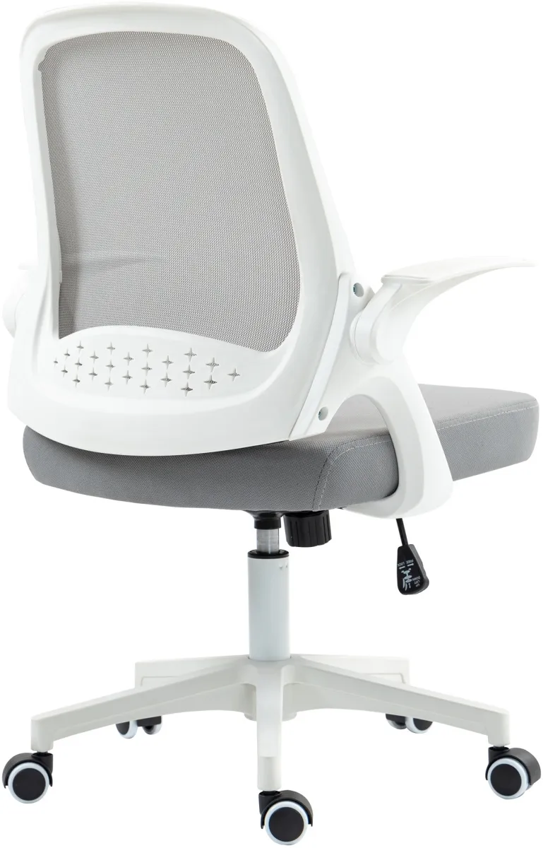 Кресло Cactus CS-WMC212-GY белый/серый сетка/ткань