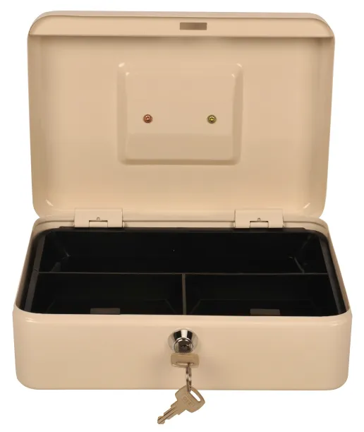Фото Ящик для денег без номинала Cactus CS-CB-003WT 90x250x180 бежевый сталь 1.367кг
