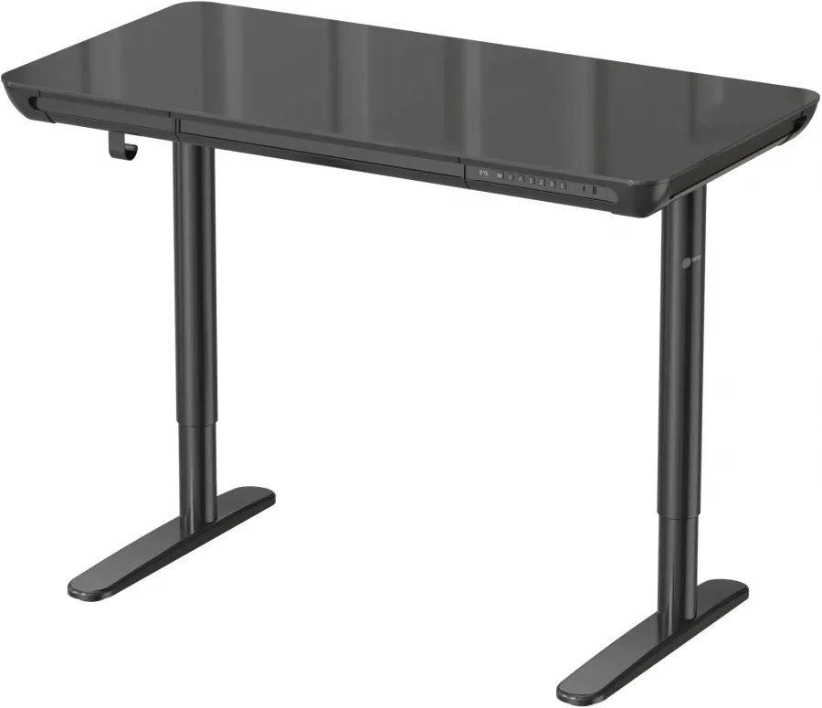 Стол для компьютера Cactus CS-EGD-BK-LED с электроприводом столешница закаленное стекло черный карка