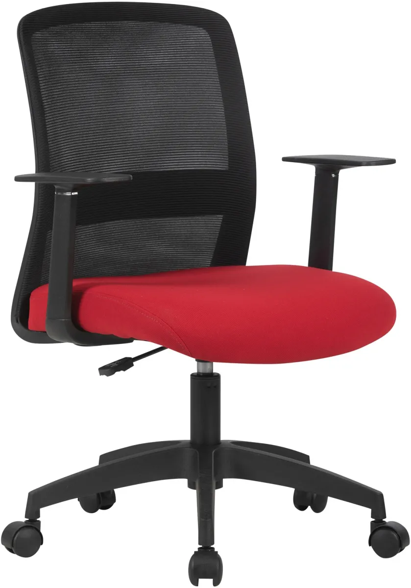 Кресло Cactus CS-MC333-BKRD черный сиденье темно-красный