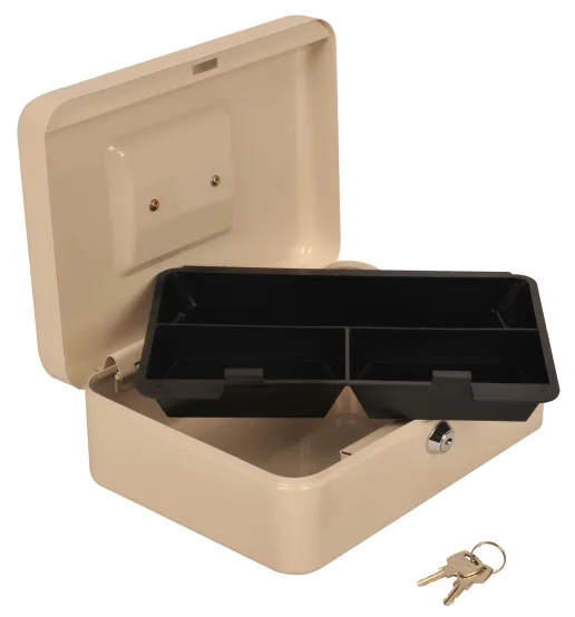 Фото Ящик для денег без номинала Cactus CS-CB-003WT 90x250x180 бежевый сталь 1.367кг