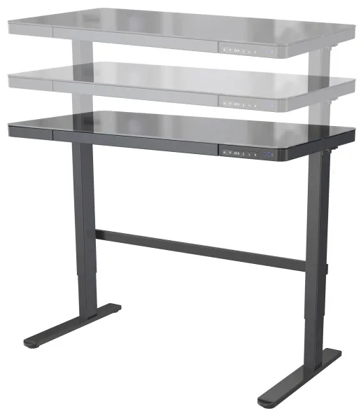 Фото Стол Cactus CS-EGD-BBK столешница стекло черный каркас черный