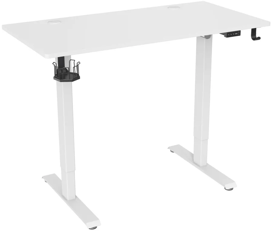 Стол Cactus CS-ED-WWT столешница МДФ белый каркас белый