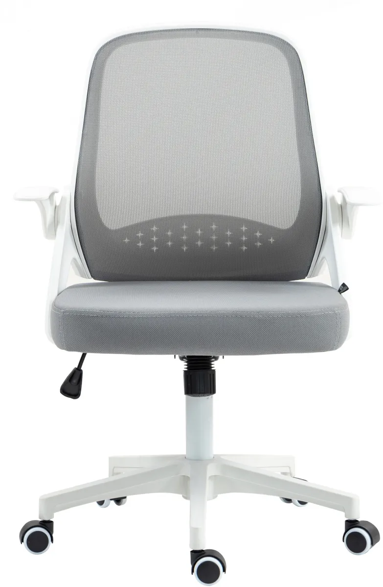 Кресло Cactus CS-WMC212-GY белый/серый сетка/ткань