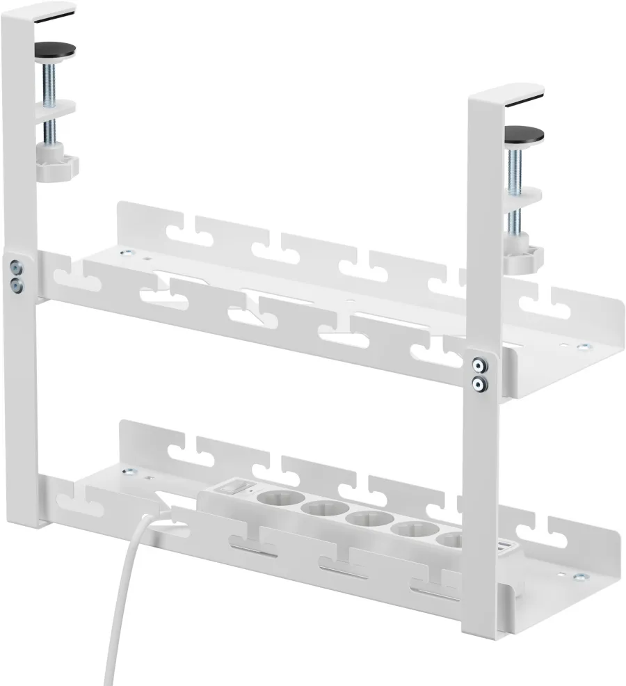 Кабель-канал Cactus CS-CM-400-2WT для столов 40x13.4x34.2см белый