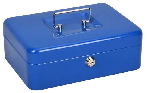 Фото Ящик для денег без номинала Cactus CS-CB-003BL 90x250x180 синий сталь 1.367кг