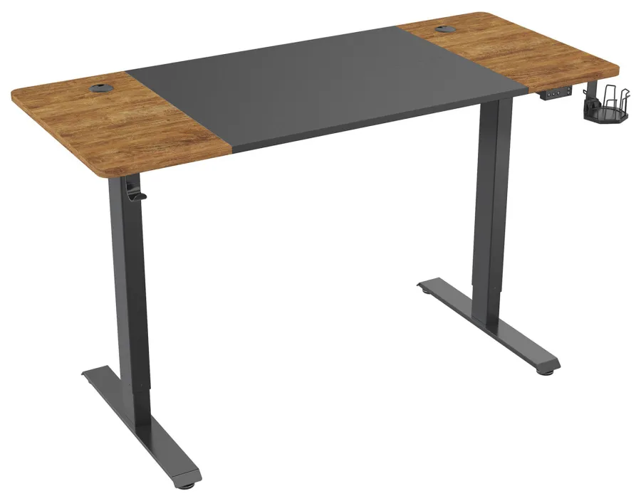 Стол для компьютера Cactus CS-EDL-BAWD столешница МДФ черный дуб антик каркас черный