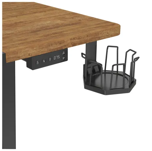 Фото Стол для компьютера Cactus CS-EDL-BAWD столешница МДФ черный дуб антик каркас черный