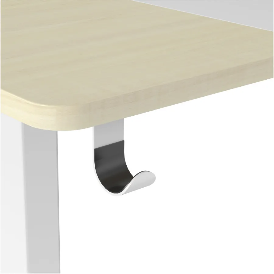 Стол для компьютера Cactus CS-EDL-WWD столешница МДФ дуб молочный каркас белый