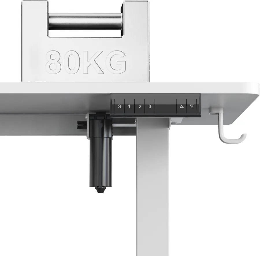 Стол для компьютера Cactus CS-EDXL-WWT угловой с электроприводом столешница МДФ белый каркас белый 1