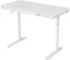 Стол для компьютера Cactus CS-EGD-WT-LED с электроприводом и подстветкой столешница закаленное стекл