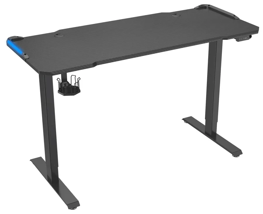 Стол для компьютера Cactus CS-EDL-GBK столешница МДФ черный каркас черный